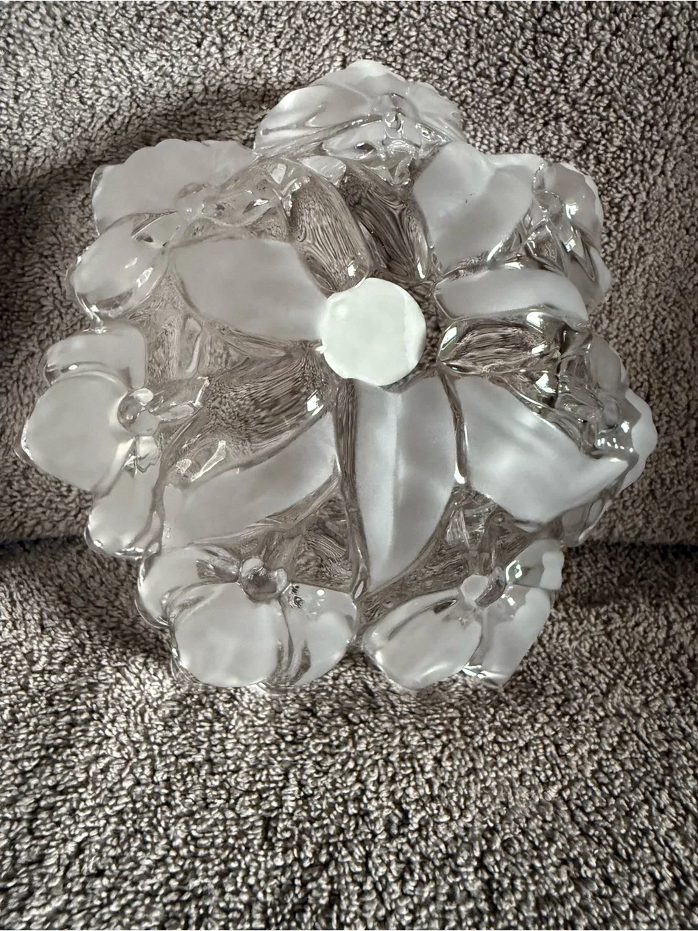Crystal Clear Decorative Glass Bowl - Clear
